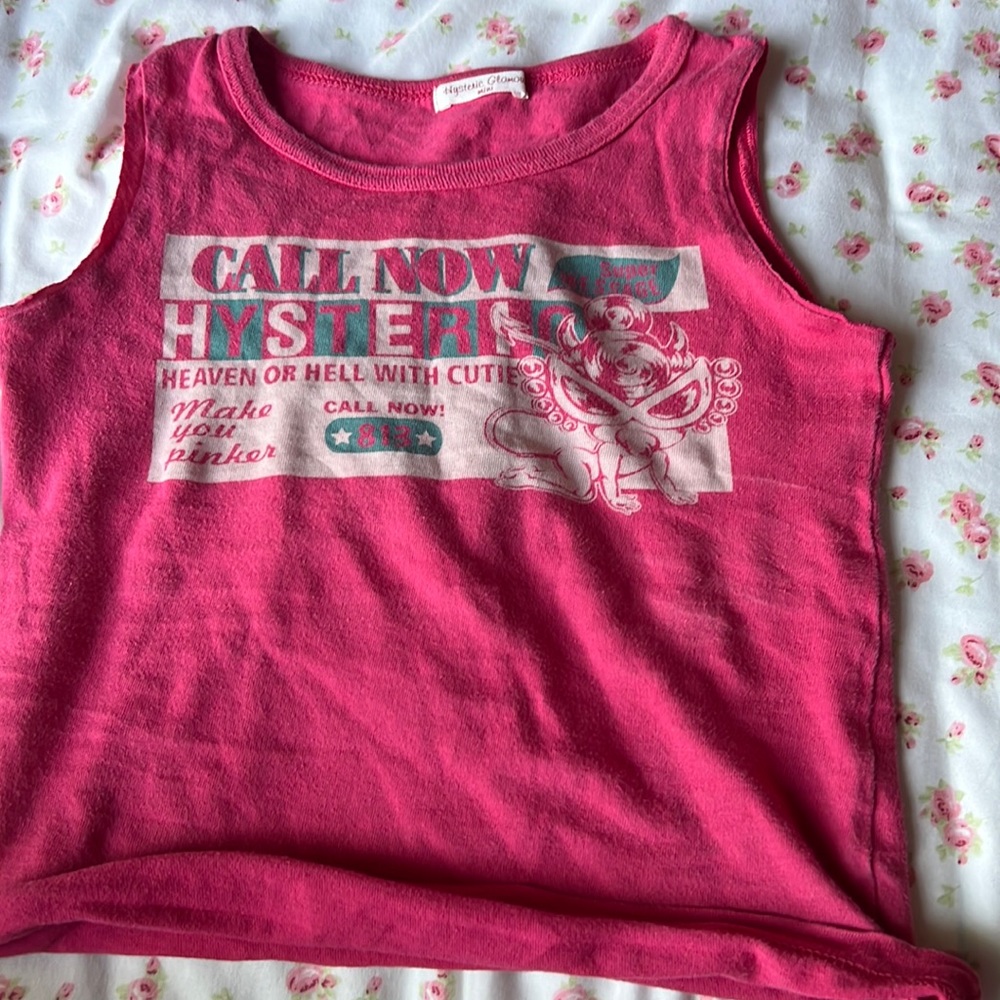 hysteric glamor baby tee tank top